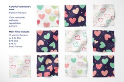 Colorful Valentine's Love - Seamless Pattern Product Image 2