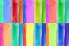 Colorful Canvas Watercolor Digital Papers Background Product Image 2