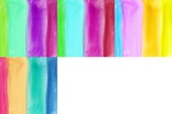 Colorful Canvas Watercolor Digital Papers Background Product Image 3