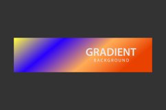 Colorful vibrant gradient color horizontal banner template Product Image 2