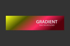 Colorful vibrant gradient color horizontal banner template Product Image 2
