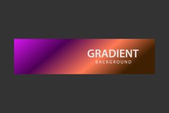 Colorful vibrant gradient color horizontal banner template Product Image 2