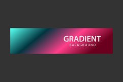 Colorful vibrant gradient color horizontal banner template Product Image 2