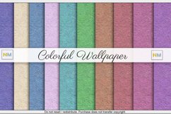 Colorful Wallpaper or Paper 10 Seamless Textures Product Image 1