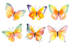 Watercolor Butterfly Clipart Bundle PNG Product Image 2