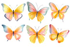 Watercolor Butterfly Clipart Bundle PNG Product Image 5
