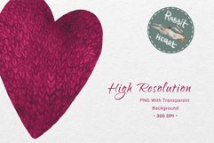 Download Colorful Watercolor Valentine Hears Clipart Elements for your Love invitation cards, sublimation, print on demand or children&#039;s activity