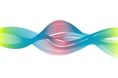 Colorful wave abstract background design Product Image 1