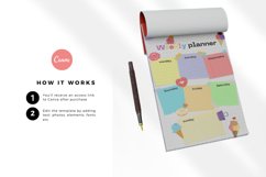 Colorful Weekly Planner, Canva Template Product Image 2