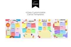 Colorful Weekly Planner, Canva Template Product Image 3