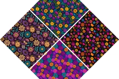 Colorful Whimsical Flowers Patterns Product Image 2