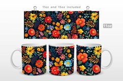 flowers watercolor, mug wrap sublimation, mug png