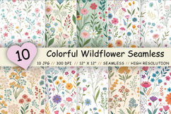 wildflower seamless pattern, colorful wildflower pattern, tiny floral pattern, wildflower digital paper, seamless floral pattern, spring floral pattern, meadow floral pattern, ditsy floral pattern, small flower pattern, floral repeat pattern, botanical se