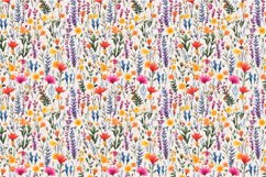 15 Colorful Wildflowers Seamless Pattern Background Product Image 3