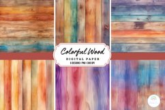 Colorful Wood Background Product Image 1