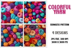 Colorful Yarn, Digital Paper, Seamless Pattern Product Image 1