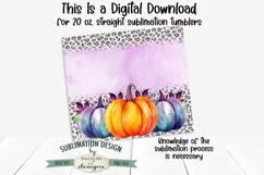Colorful Pumpkin Seamless Sublimation Tumbler Design Product Image 3