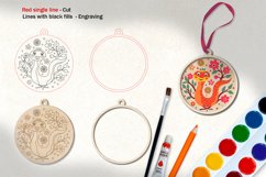Chinese Zodiac 2025 Snake Ornaments Laser Set Product Image 3