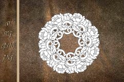 Flower frame Wedding design Floral Sketch Product Image 1