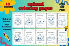 Animal Coloring Pages - For Kids Activities Product Image 1