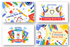 10 National Coloring Book Day Illustration Product Image 2