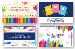 12 National Coloring Book Day Illustration Product Image 2