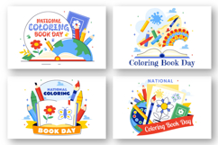10 National Coloring Book Day Illustration Product Image 3