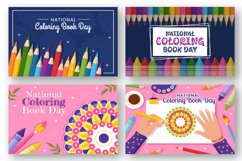 12 National Coloring Book Day Illustration Product Image 4