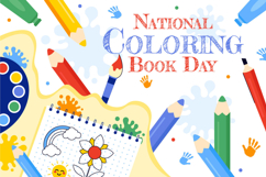 10 National Coloring Book Day Illustration Product Image 4