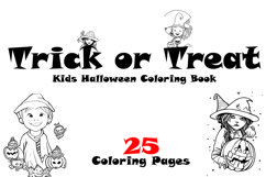 Trick or Treat Kids Halloween Coloring Book Product Image 1