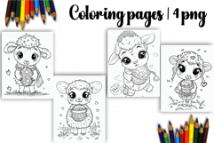 Cute animals Design |Easter Coloring pages Product Image 1