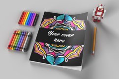 Coloring book cover mockup | Closed softcover book mockup Product Image 1