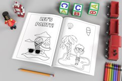 Coloring Book for Kids Mockup PSD/JPG | Open book mockup Product Image 1