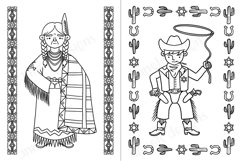 Coloring book. Diversity characters, 10 pages. PDF, JPG, EPS Product Image 6