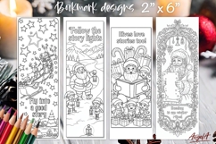 Coloring pages printable bookmark, winter quote book lover Product Image 1