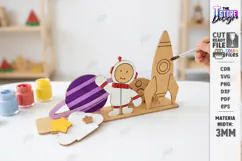 Coloring Montessori Toy for Kids Laser Cut | Paintable SVG Product Image 1