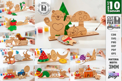 Coloring Montessori Toys for Kids Laser Cut Bundle SVG | CNC Product Image 1
