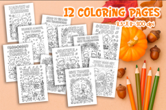 Christian Thanksgiving Coloring Pages Bundle | Bible Verse Product Image 1