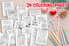 Christian Christmas Coloring Pages PNG | 24 Bible Printables Product Image 1