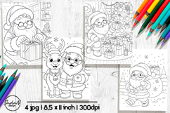 Santa Claus coloring pages for kids Product Image 1