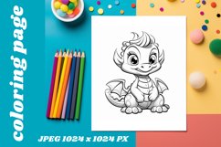 Dragon baby|Coloring page Product Image 1