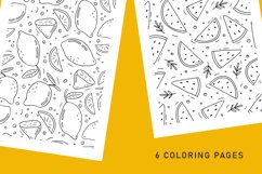Digital coloring pages for kids, tropical fruits Product Image 3