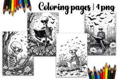 Cute halloween Design |halloween Coloring pages Product Image 1