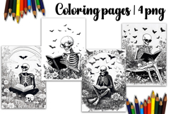 Cute halloween Design |halloween Coloring pages Product Image 1