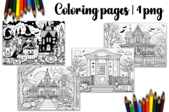 Cute halloween Design |halloween Coloring pages Product Image 1