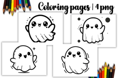 Cute halloween Design |halloween girl Coloring pages Product Image 1
