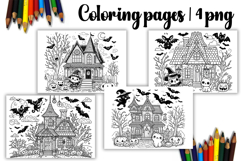 Cute halloween Design |halloween Coloring pages Product Image 1