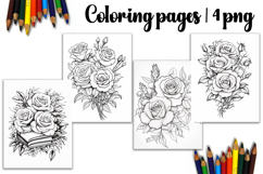 Summer flowers Design |Coloring pages Product Image 1