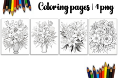 Summer flowers Design |Coloring pages Product Image 1