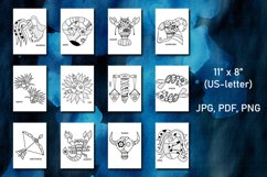 Zodiac Coloring Pages. Printable Coloring Books. Product Image 2